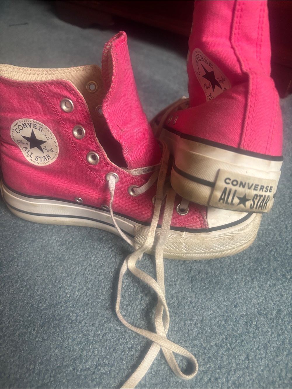 Converse Kids Hot Pink High-Top Sneakers